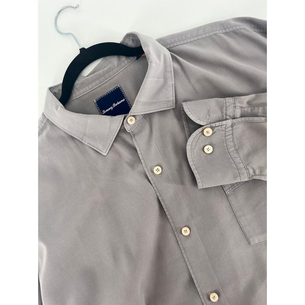 Tommy Bahama Men's Long Sleeve Button Down Shirt Size XXL Silk Blend Island